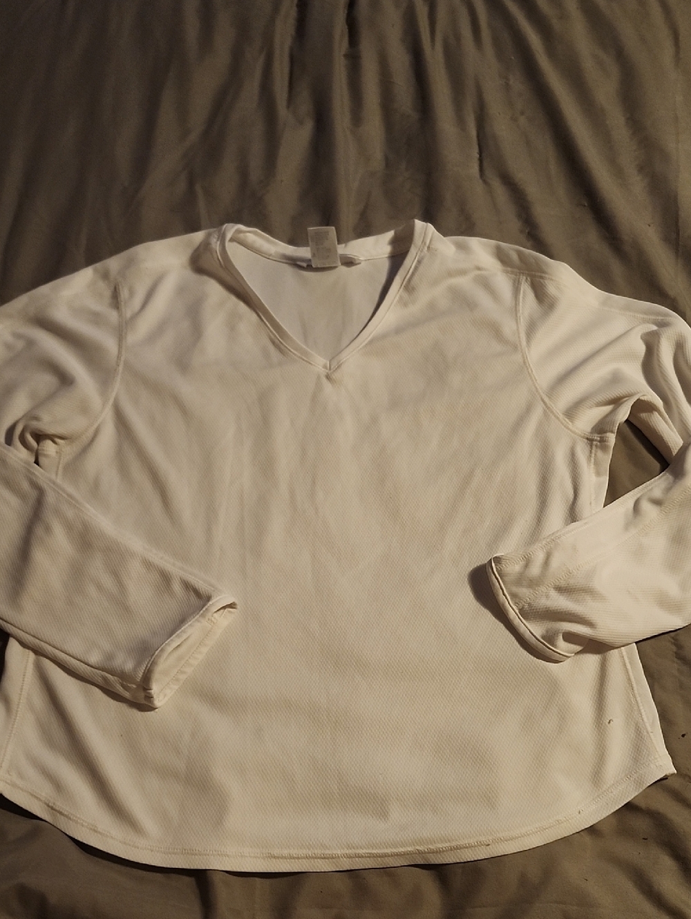 Jockey Sport White V-Neck Top
